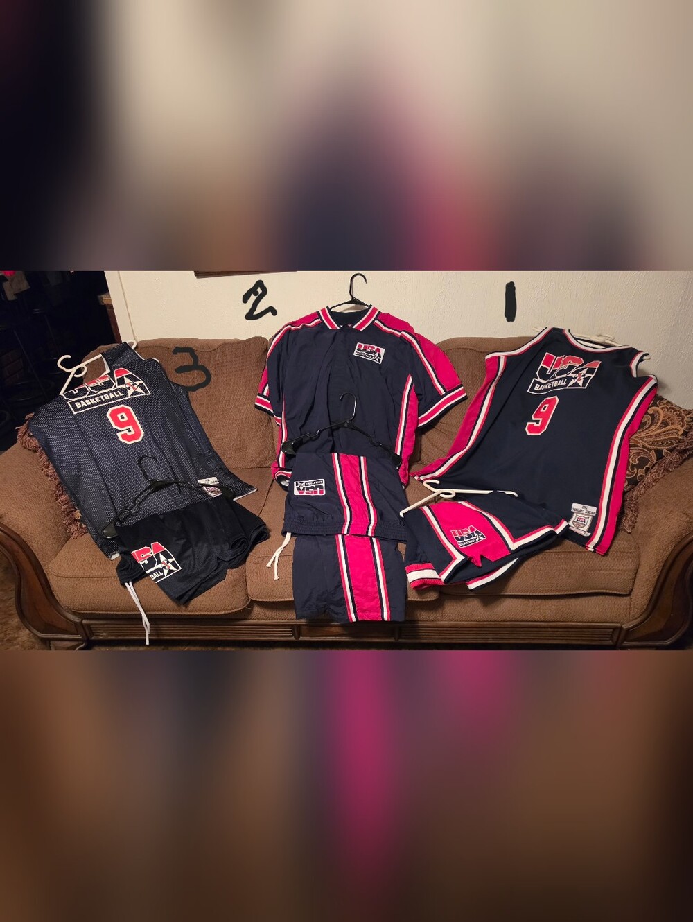 Jordan Mitchell And Ness USA Dream Team Set Almost New!!!!!!!!!!